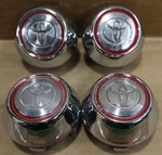 Oem Used Set 2000-2005 Toyota Celica MR2 Chrome/red Center Caps 426112B280 69388. Price: $49.95.