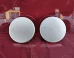 Chrysler Dodge Jeep Silver 2.25" 57MM Center Caps (2) Oem # 4284965822-RG80TRMAA Used. Price: $37.99.