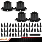 Removable Cap Semi Truck Hub Wheel Set Fits Rear 33MM Nut Covers W/ Spiked New. Price: $101.26.