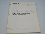 Caterpillar 631E 637E Series Ii Wheel Tractors Power Train Testing Adjusting Good. Price: $23.00.
