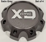 New Lug Satin Gray 1079L170SG1-H50 Wheel Rim Center Caps Screws XD834. Price: $96.00.