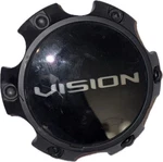Vision Wheels Matte Flat Black Rim Hub Cover Center Cap C353MB-6V Lug Used. Price: $10.00.