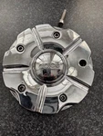 Dolce Center Chrome Wheels: 5662085-CAP Used. Price: $40.00.