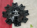 #a 1) Rbp Wheels Gloss Black Custom Center Cap 369S01 New. Price: $69.95.