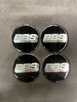 Bbs Lm Rz Center Caps Sticker Logos 70MM 09.24.030 Black Silver Set Of New. Price: $49.00.