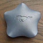 Ford Mustang Center Cap, 1994-1998 Part # F4ZC 1A096 Da 02 One Bad Tab Used. Price: $49.95.