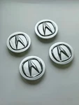 Acura Wheel Center Caps 4 Pcs Silver Chrome Logo Hub Covers For Mdx Rdx Tl Tsx Used. Price: $23.67.