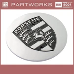 Wheel Hub Cap Porsche 911 964 944 968 928 924 Metal Silver Coat Of Arms Black Neu. Price: $107.98.