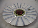 Mystikol Wheels Gloss White / Silver Custom Center Caps # C-007B Used. Price: $49.39.