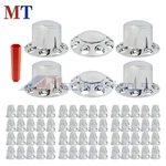 Caps With Lug Nut Covers Chrome Semi Truck Hub Wheel Axle Center New. Price: $110.12.