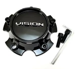Vision Gloss Black Center Cap 5"OD Bolt Open Closed For 5L 388 Shadow C421GB-55V New. Price: $49.99.