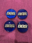 Bbs Wheel Center Caps 56MM Emblem Blue Gold 3D Logo 56.24.2012 Set 4PCS Genuine New. Price: $137.75.