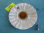 Mystikol Wheel Center Cap Machined / White 7" C-007B Or C-007W Used. Price: $45.00.