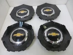 Chevy Suburban High Country 25-26 Black Center Caps -set Of 4 85122851 Oem Used. Price: $175.00.