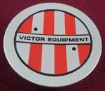 Victor Equipment Wheels Silver / Red Custom Center Cap # PCH67 C-E76 (1) Used. Price: $24.99.