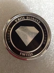 (1) White Diamond Wheel Center Hub Caps Aftermarket MC60N105 CK001 #A113 Used. Price: $28.99.
