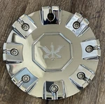 Rennen Forged Blue Label Wheels Chrome Custom Center Cap 81032490F-1 Used. Price: $67.96.