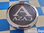 Azad Wheels # C435-1 Chrome Custom "floater" Center Cap 78 (qty. 1) Used. Price: $99.50.