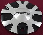 Forte Wheels Silver / Gloss Black Custom Center Cap # C-327-1 Al (1) Used. Price: $59.95.