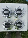 Oem 2017-2025 Ford F250 F350 Srw 4X2 Chrome 8-LUG Center Hubcaps Set Of Used. Price: $99.99.