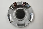 Aftermarket Chrome W/ Black Center Wheel Cap Hub BC-552 7.75" Fits Used. Price: $10.00.