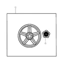 Genuine Mopar Wheel Center Cap 5093239AA New. Price: $7.20.