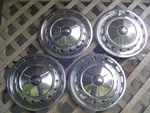 4 Vintage 1957 Chevrolet Belair Impala Nomad Hubcaps Wheel Covers Center Used. Price: $187.50.