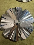 Katana Custom Wheel Center Cap C-357 Chrome/blue Used. Price: $65.00.