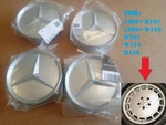 Set New Genuine Mercedes Center Caps W201 124 R129 1986+ 126 107 Rims Wheels. Price: $114.99.
