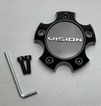 Vision Gloss Black Wheel Center Cap W/screws C476GB-5SV New. Price: $29.99.