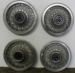 Oem 14" Wire Type Hub Caps Wheel Covers E8WY1130A 1985-1988 Mercury COUGAR(W109) Used. Price: $106.21.