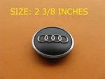 Audi (1) Black Wheel Rim Center Cover Used Oem 4M0601170B A40735. Price: $30.00.
