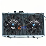 Aluminum Radiator+fans For 1989-1992 Toyota Starlet EP81 2E-E 1.3L 12V Cat Mt New. Price: $315.00.