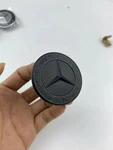 Matte Black 57 Mm Flat Hood Emblem/logo/badge/laurel Wreath For Mercedes-benz Remanufactured. Price: $17.99.