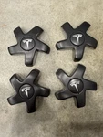 Tesla Model 3 Carbon Fiber Wheel Cap Kit Used. Price: $50.00.