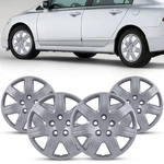 16" Set Of 4 Sliver Hub Caps Full Rim Wheel Covers For 2006-2011 Honda Civic New. Price: $46.99.