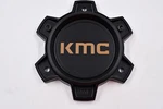 Kmc Matte Black W/ Bronze Logo Wheel Center Cap Hub T164H145-6-H18-S6 5.625" Used. Price: $38.00.