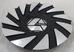 Azara Wheels Silver / Gloss Black Custom Center Caps # C253L176A Used. Price: $69.95.