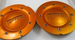 Dub Orange Chrome Custom Wheel Center #8370-15 (for 2 Caps) Used. Price: $75.38.