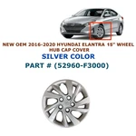 New 2016 17 18 19 2020 Hyundai Elantra 15" Hubcap Wheel Cover Silver 52960-F3000. Price: $25.00.