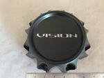 Vision Wheels Matte Black Rim Hub Cover Center Cap Lug C353-8V C353MB-8V Used. Price: $45.00.