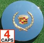 New Oem Factory Cadillac Logo Center Caps Set 4 Gold Dts Deville Eldorado Wheel. Price: $259.00.