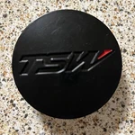 Tsw Wheels Matte Black Custom Center Cap # PCC43-2 (1) Used. Price: $30.00.
