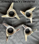 1963-1966 Corvette Used Repro Knock-off Spinners Lh 3853795 Rh 3853796 Set 4. Price: $399.00.