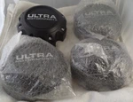 Ultra Motorsports Wheels Flat Black Center Caps Set 4 # 89-9778 New!!. Price: $149.00.