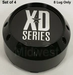 New 464K131-2GB Xd Gloss Black Wheel Rim Snap In Center Cap 8 Lug Only. Price: $92.00.