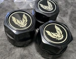 3 Pontiac Firebird Trans-am Wheel Center Hub Cap Black W/ Silver 1976 New. Price: $49.99.
