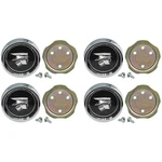 1967-68 Cougar Center Caps Wheel Styled Steel Comet Cyclone Black New. Price: $164.90.