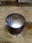 Pacer 4.5" Od Chrome Short Wheel Rim Center Hub Cap Push Thru 84HM Used. Price: $22.25.