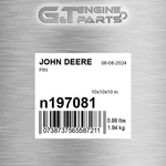 N197081 Pin Fits John Deere (surplus Open Box) New. Price: $136.97.